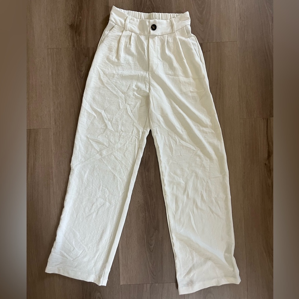 European White Dressy Casual Pants